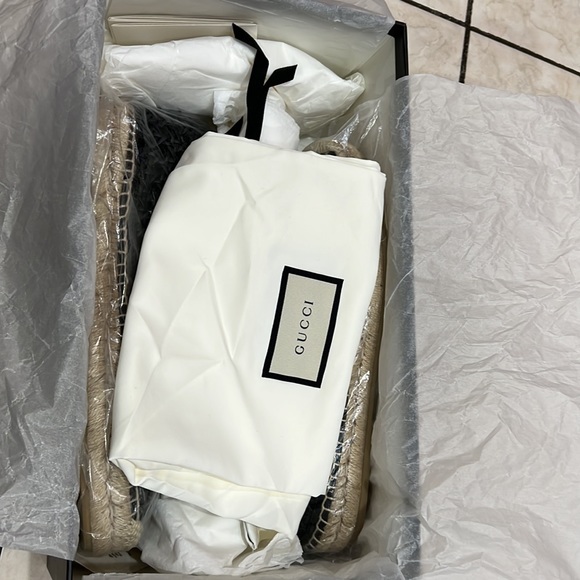 Gucci Leather espadrilles new in box - Picture 8 of 9